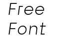 Exter Light Italic Exter Light Italic
