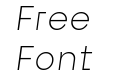 Exter Ultra Light Italic Exter Ultra Light Italic