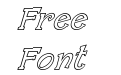 F2U Fancy II Outlines Italic F2U Fancy II Outlines Italic