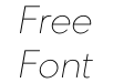 F37 Ginger Thin Italic F37 Ginger Thin Italic