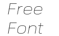 FS Industrie Ex Thin Italic FS Industrie Ex Thin Italic