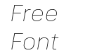 FS Industrie Wd Thin Italic FS Industrie Wd Thin Italic