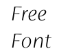 FS Siena Thin Italic FS Siena Thin Italic