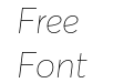 FSP DEMO Averta StdCY Extrathin Italic FSP DEMO Averta StdCY Extrathin Italic