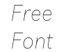 FSP DEMO Compita Thin Italic