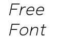 FSP DEMO Magnum Sans Ex Light Obliq Italic FSP DEMO Magnum Sans Ex Light Obliq Italic