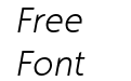 Faricy New Light Italic Faricy New Light Italic