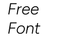 Figtree Light Italic