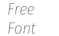Fira Sans Condensed Thin Italic Fira Sans Condensed Thin Italic