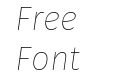 Fira Sans Thin Italic Fira Sans Thin Italic