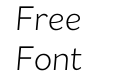 Flat Sans Light Italic Flat Sans Light Italic