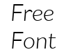Flat Sans Light Italic Flat Sans Light Italic