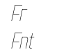 Flatory Sans DEMO Thin Condensed Italic