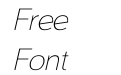 Fogler Thin Italic Fogler Thin Italic