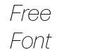 FormaDJR Text Extra Light Italic FormaDJR Text Extra Light Italic