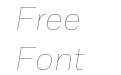 Fort Thin Italic