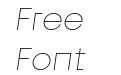 Fractul Alt Thin Italic