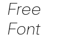 Friends Thin Italic