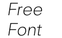 Friends Ultra Light Italic Friends Ultra Light Italic