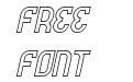Futrons Outline Italic Futrons Outline Italic