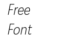 Galatea Extra Light Narrow Italic Galatea Extra Light Narrow Italic