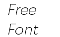 Galatea Extralight Italic