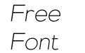 Genova Thin Italic Genova Thin Italic