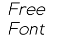 Gexo Sans Light Italic