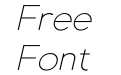 Gexo Sans Thin Italic Gexo Sans Thin Italic