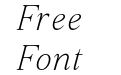 Giane W05 Extra Light Italic