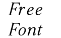 Giane W05 Italic Giane W05 Italic