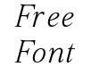 Giane W05 Light Italic Giane W05 Light Italic