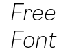 Gira Sans Thin Italic Gira Sans Thin Italic