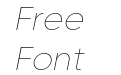 Goia Thin Italic Goia Thin Italic