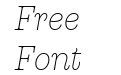 Gonzaga Trial Thin Italic Gonzaga Trial Thin Italic