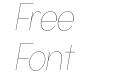 Gonzi Condensed Thin Italic Gonzi Condensed Thin Italic