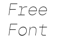 Gopher Mono Thin Italic