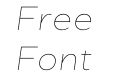 Greenwich Thin Italic Greenwich Thin Italic