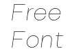 HD Arnie W05 Thin Italic HD Arnie W05 Thin Italic