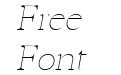 Hagito Thin Italic Hagito Thin Italic