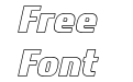 Hambare Italic Outline Hambare Italic Outline