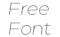 Holgada Thin Italic Holgada Thin Italic