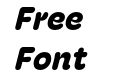 Hoss Round Narrow Black Italic Hoss Round Narrow Black Italic