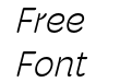 Hoss Round Narrow Light Italic Hoss Round Narrow Light Italic
