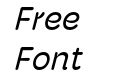 Hoss Round Narrow Regular Italic Hoss Round Narrow Regular Italic