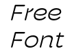 Hoss Round Wide Light Italic Hoss Round Wide Light Italic