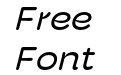 Hoss Round Wide Regular Italic Hoss Round Wide Regular Italic