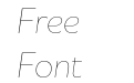 Houschka Rounded Thin Italic Houschka Rounded Thin Italic