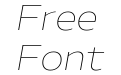 Hrot Premium Thin Italic
