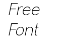 Malter Sans Thin Italic Demo